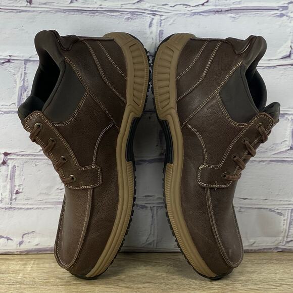 Orthofeet Verno 40012 Brown Leather Hands Free Boots Men's 12 Comfort Lace Up - Picture 5 of 8